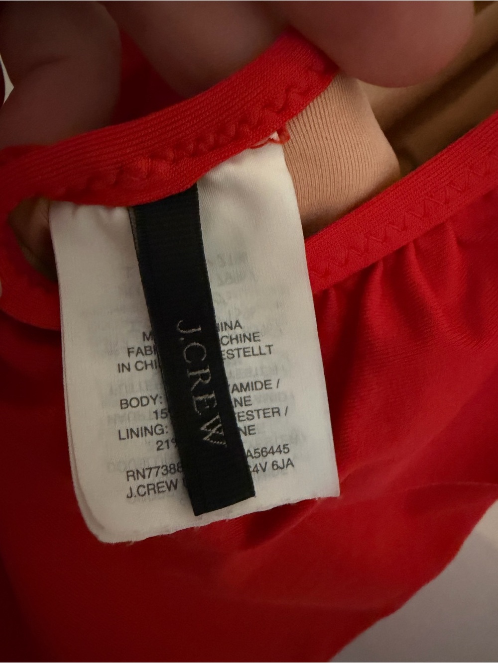 Red Ruffle One-Piece Swimsuit - Picture 3 of 4